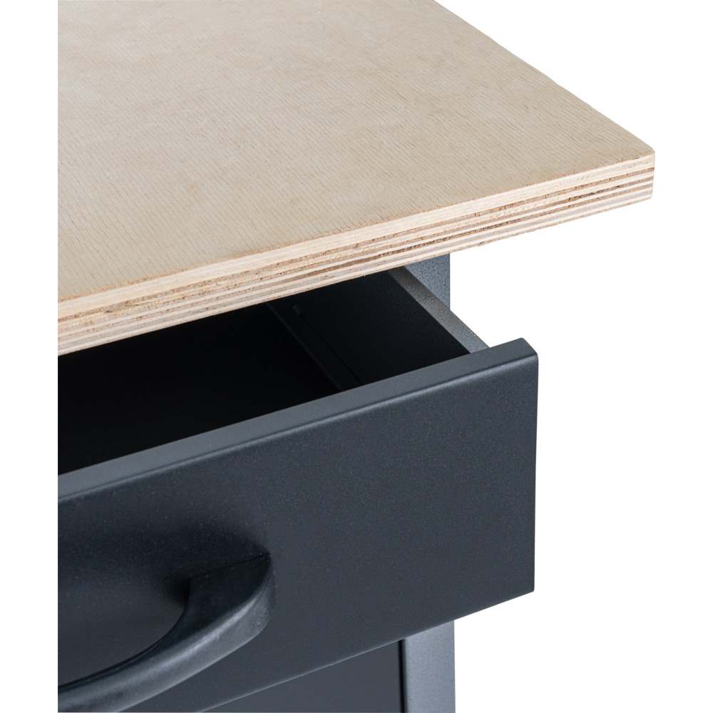 GERMANIA&reg; Werkbank mit Metallgestell und Holz-Arbeitsplatte image number 7