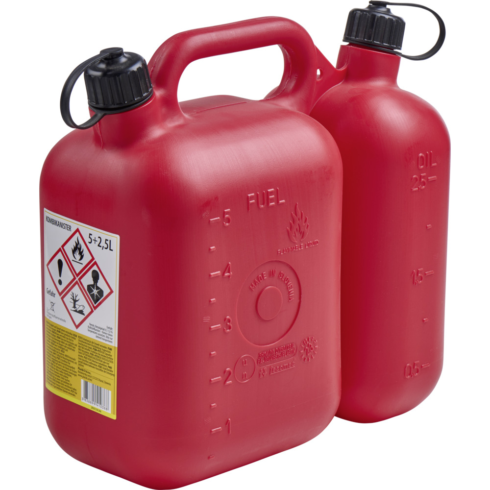 Reservekanister 5+2,5 Liter mit Ausgie&szlig;er