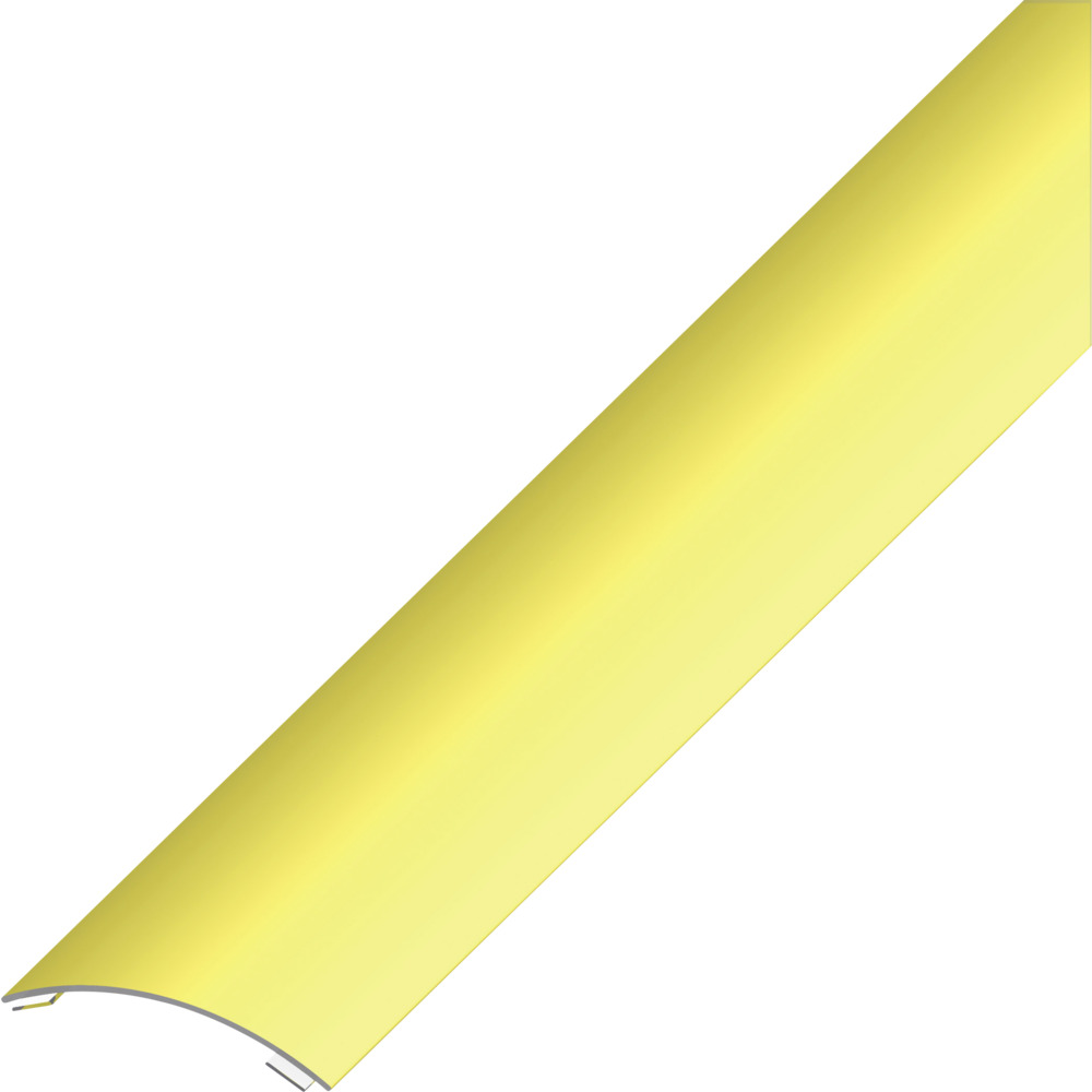 &Uuml;bergangsprofil Messing gew&ouml;lbt 1000 x 30 x 3 mm selbstklebend