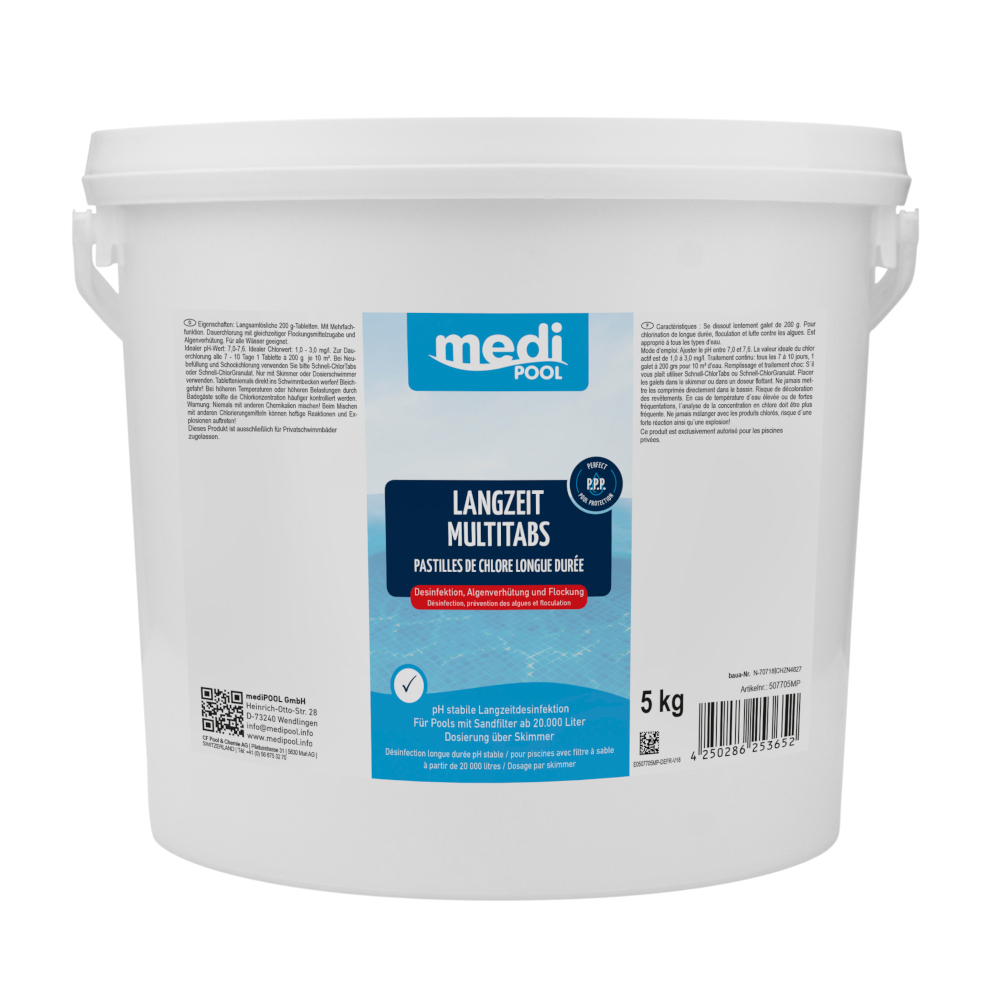 Langzeit Multitabs 5 kg 25 x 200 g Pool-Reinigung