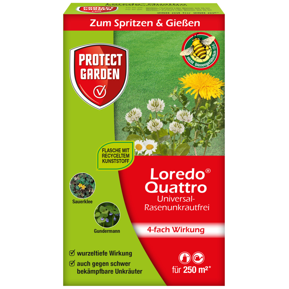 Protect Garden&reg; Loredo&reg; Quattro Universal-Rasenunkrautfrei 250 ml