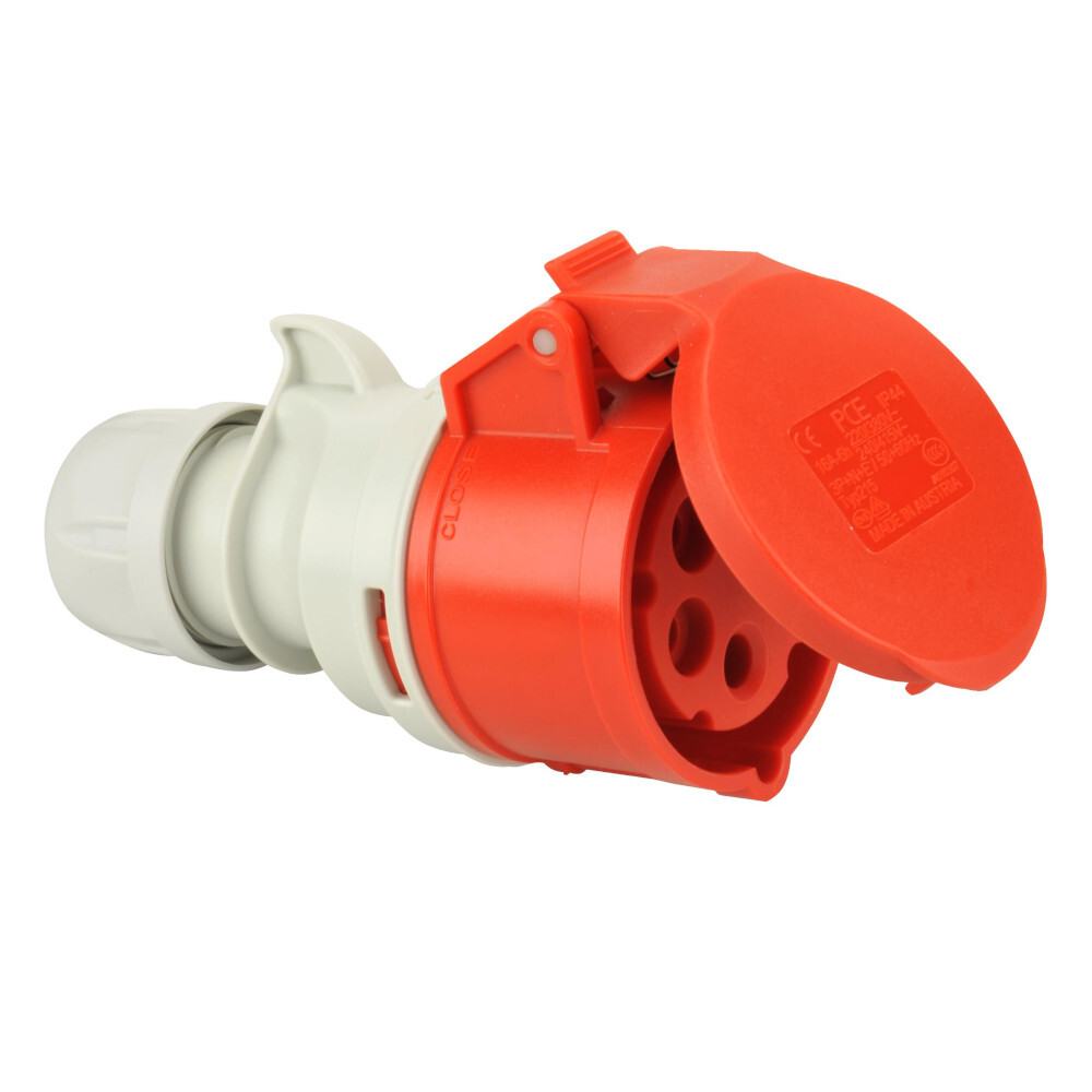 CEE Kupplung 5-polig 16A IP44 400V rot
