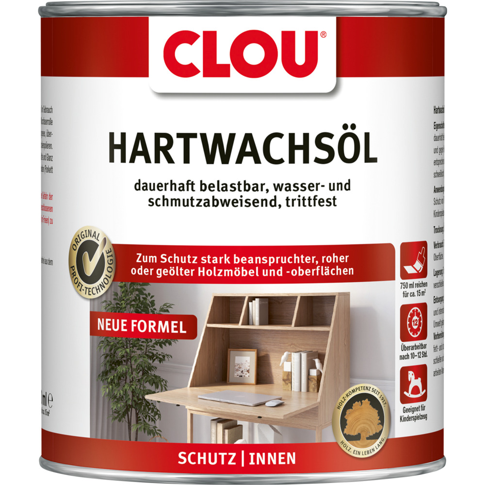 Clou&reg; Hartwachs-&Ouml;l farblos 750 ml