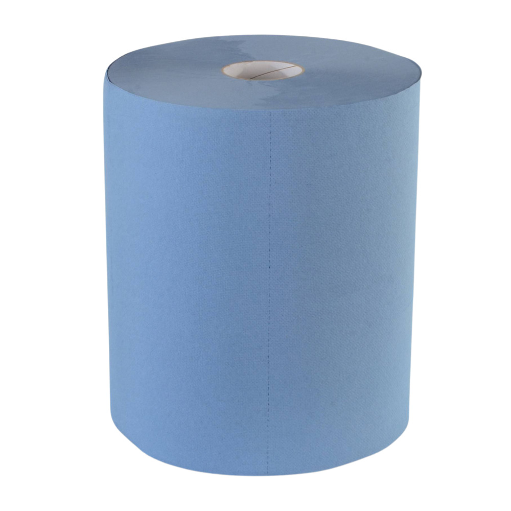 Putztuchrolle 2-lagig 33x36 cm 500 Blatt 2er-Pack blau image number 2