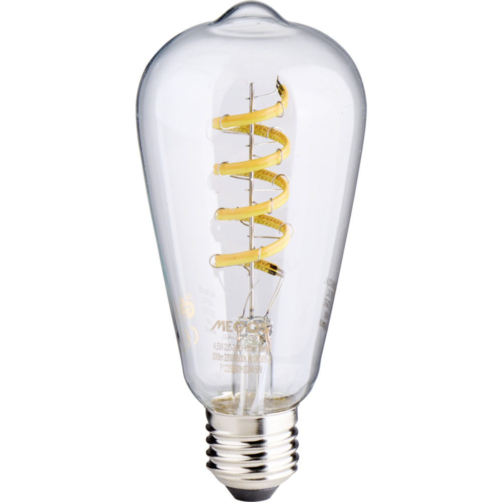 MEGOS LED-Filament-Lampe 4,5 Watt mit E27 Sockel