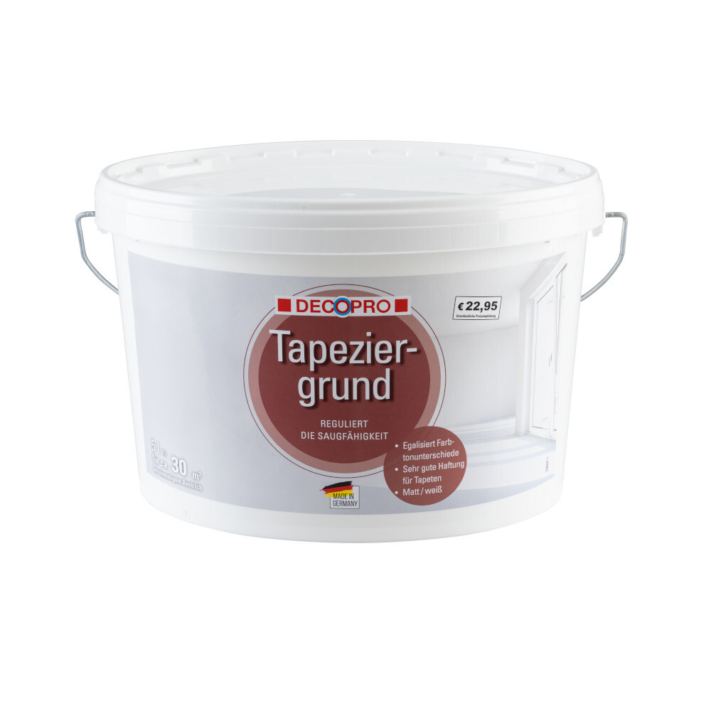 DECOPRO Tapeziergrund  wei&szlig; f&uuml;r ca. 30 m&sup2;