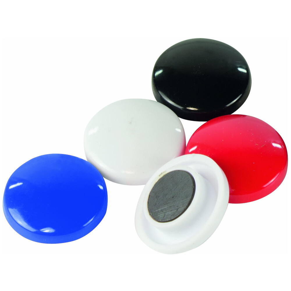 Magnete 5 St&uuml;ck &Oslash; 28 mm in verschiedenen Farben
