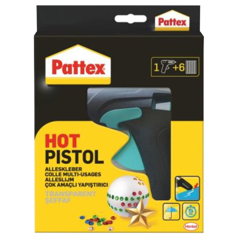 Pattex&reg; Hei&szlig;klebepistole mit 6 Klebesticks