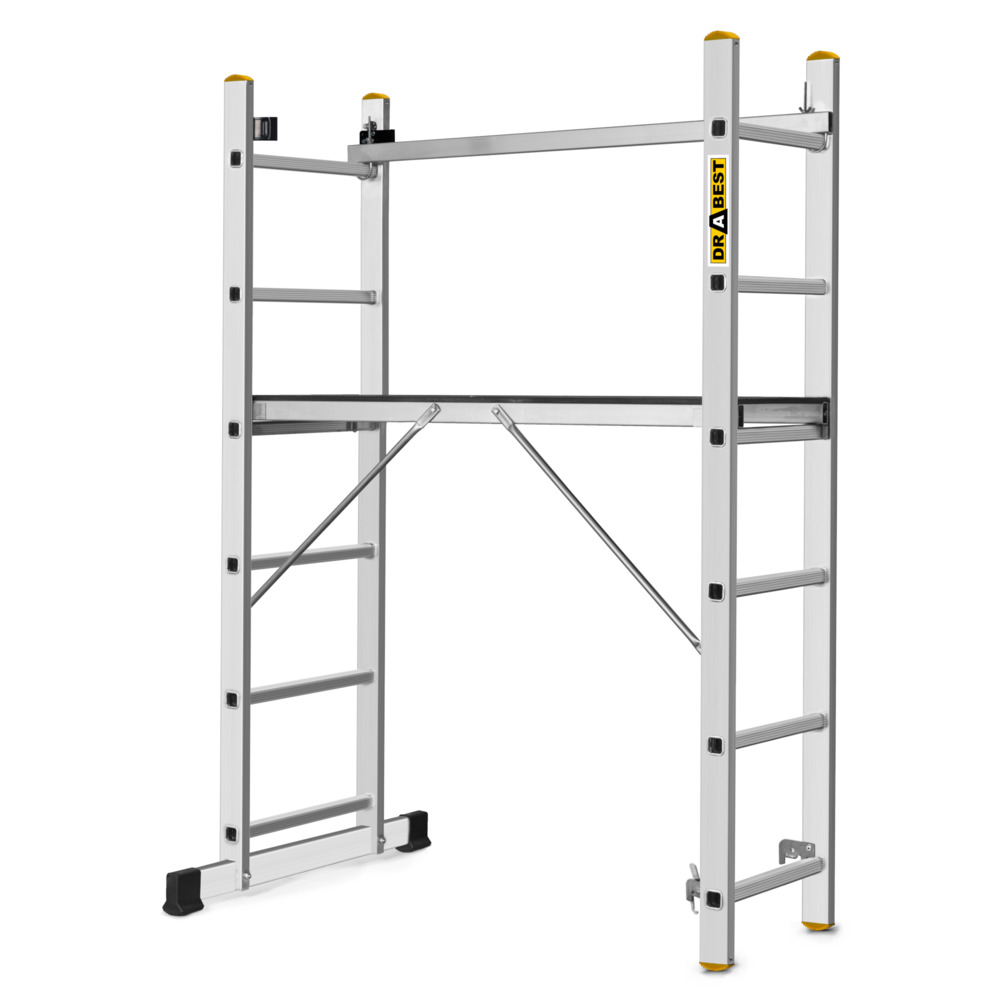 Mehrzweckleiter 3in1 aus Aluminium mit 2x6 Sprossen
