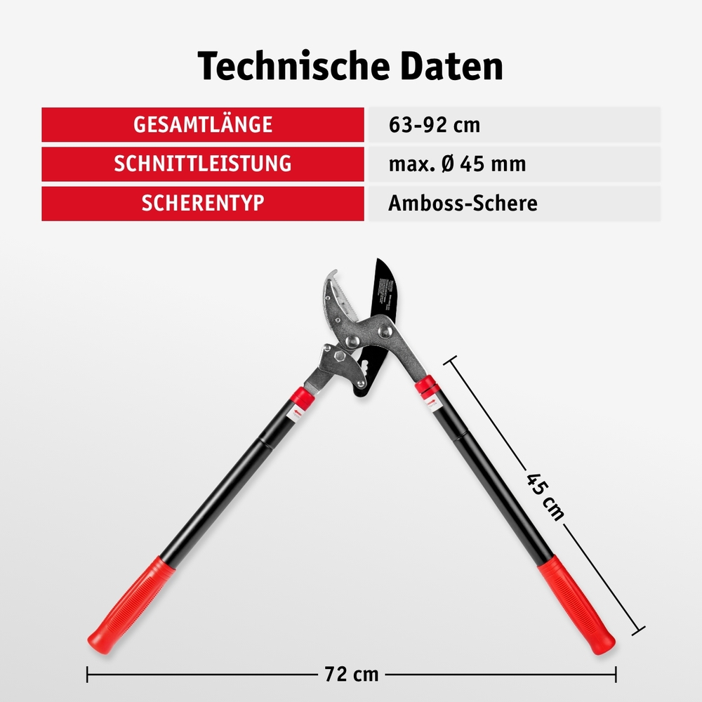 WALTER Getriebe-Astschere mit Teleskopfunktion image number 4
