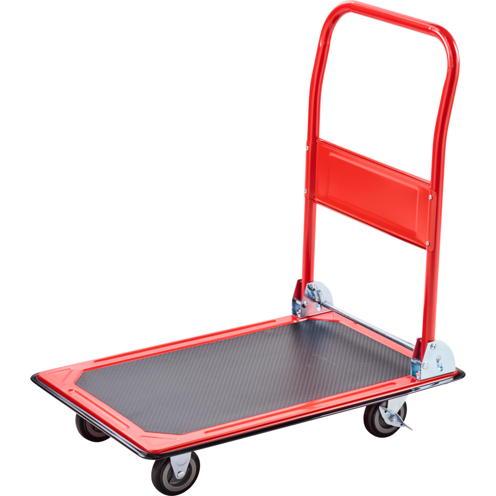Plattformwagen klappbar 150 kg aus Stahl - rot