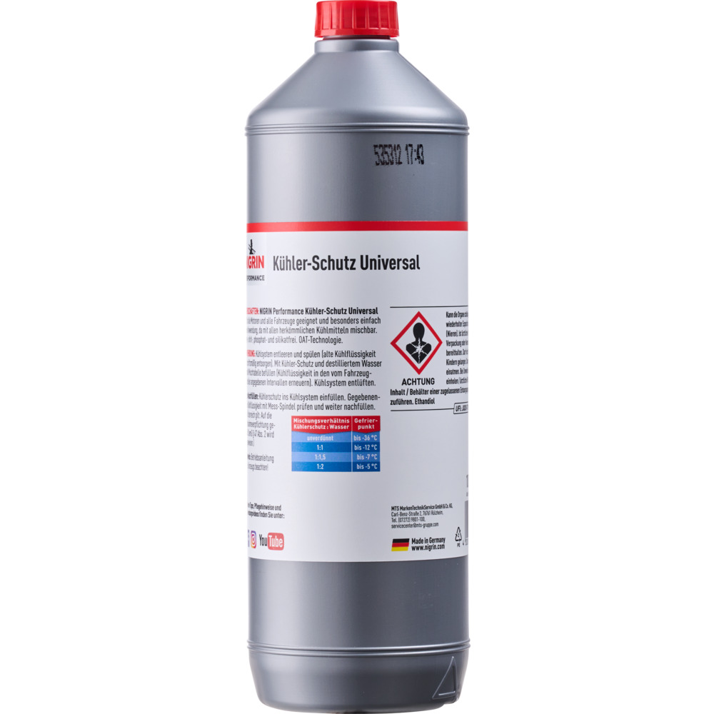 NIGRIN Performance K&uuml;hler-Schutz Universal, 1 Liter Konzentrat image number 1