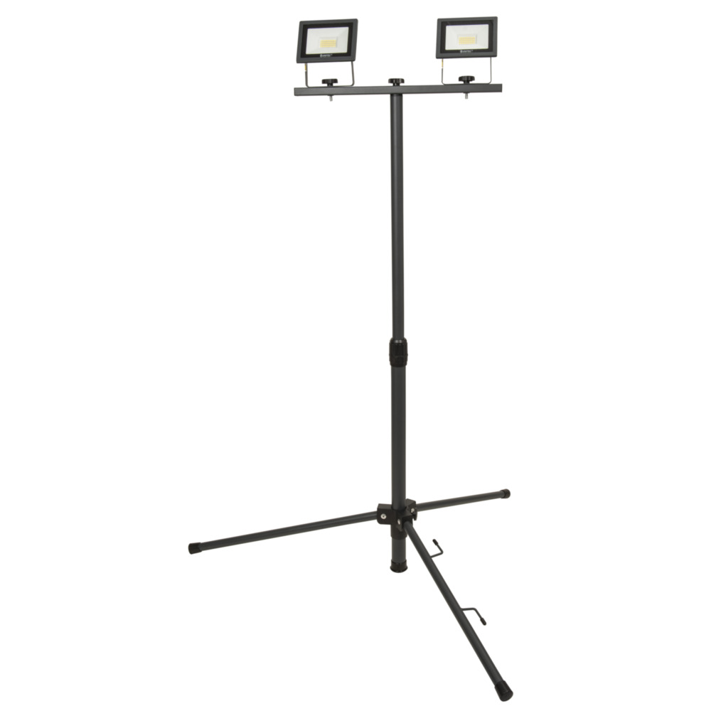 UNITEC&reg; LED-Flutlichtstrahler Stativ 2 x 14Watt 2 x 1700lm anthrazit