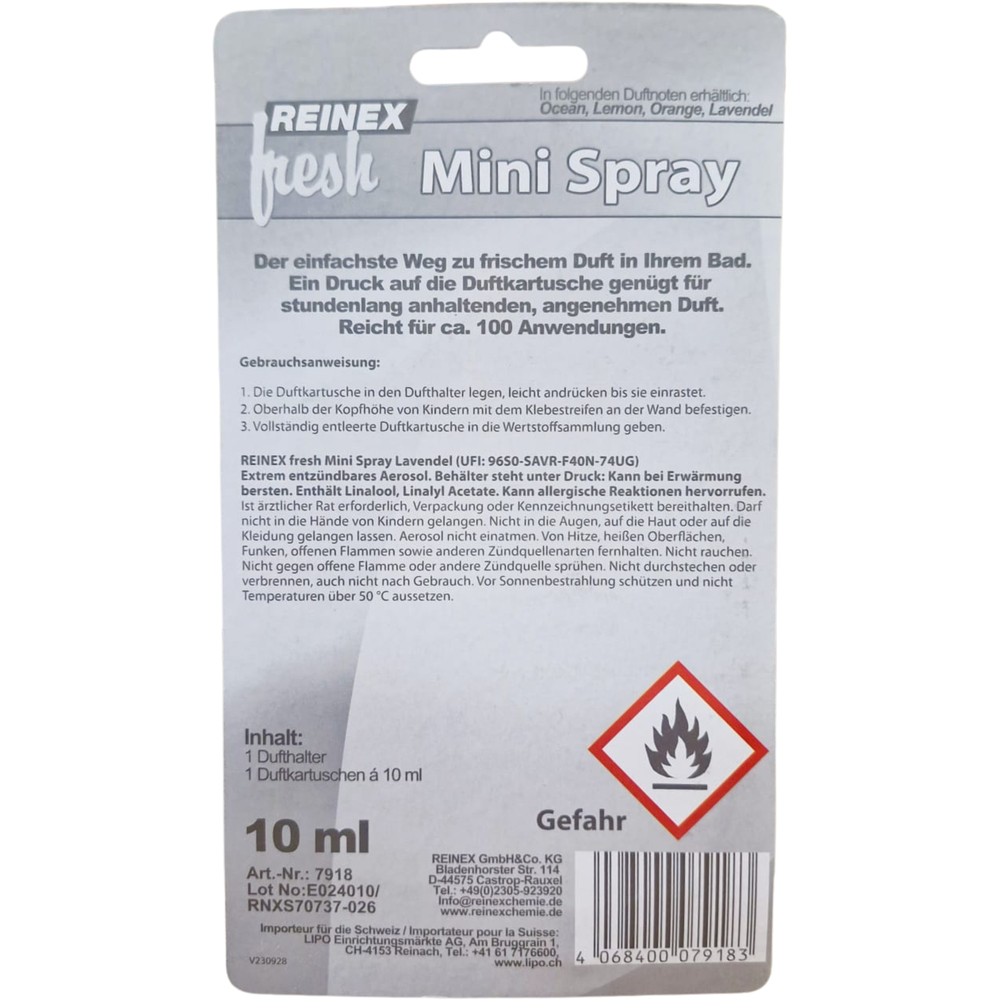 Reinex Mini Duft-Spray Starterset image number 8