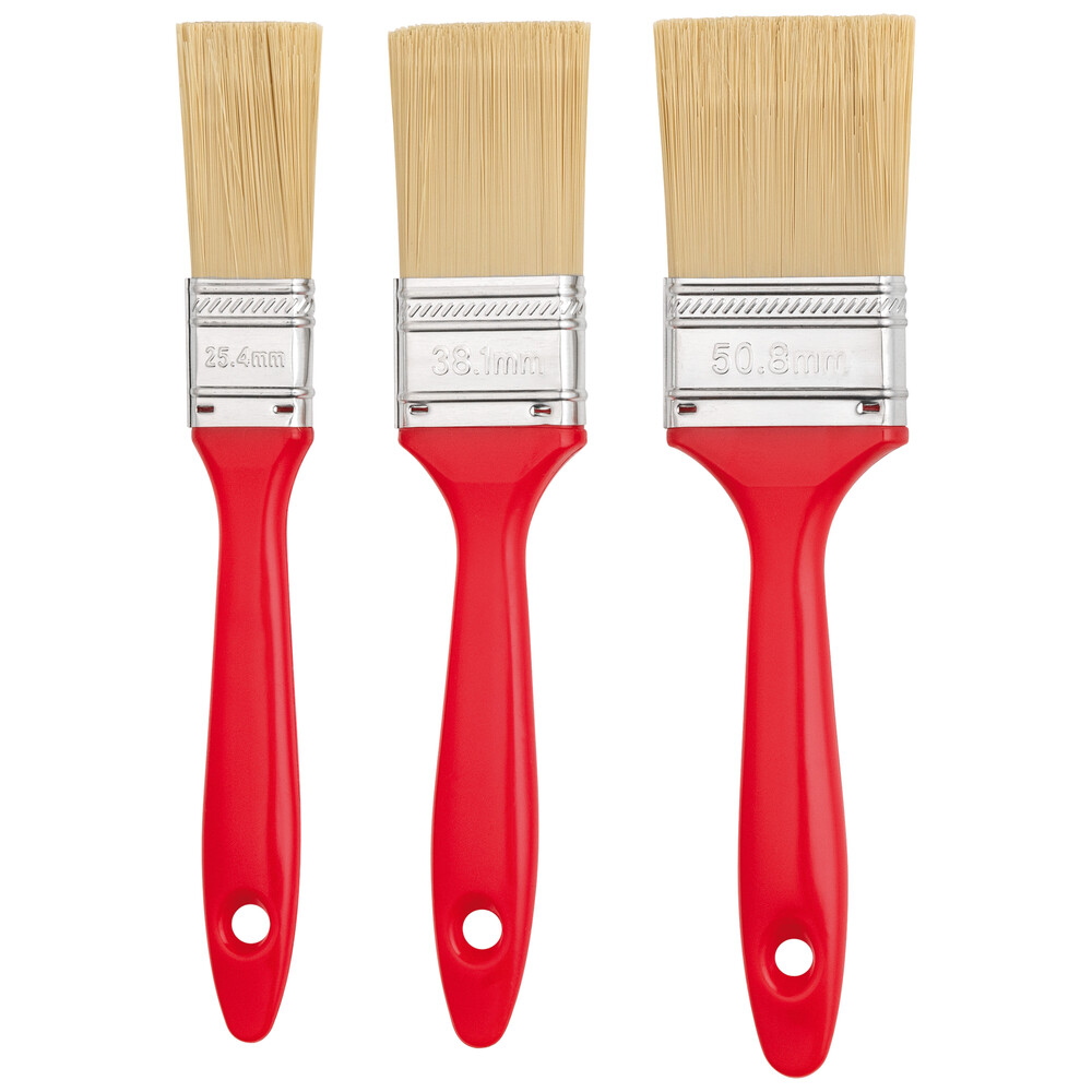 Flachpinsel-Set, 3-teilig
