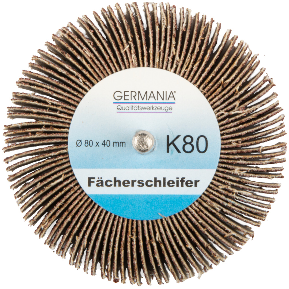 GERMANIA&reg; F&auml;cherschleifer &Oslash; 80 x 40 mm K80 image number 1