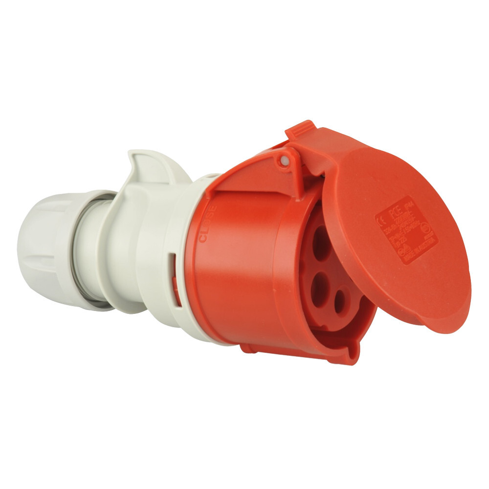 CEE Kupplung 5-polig 32A 400V IP44 rot