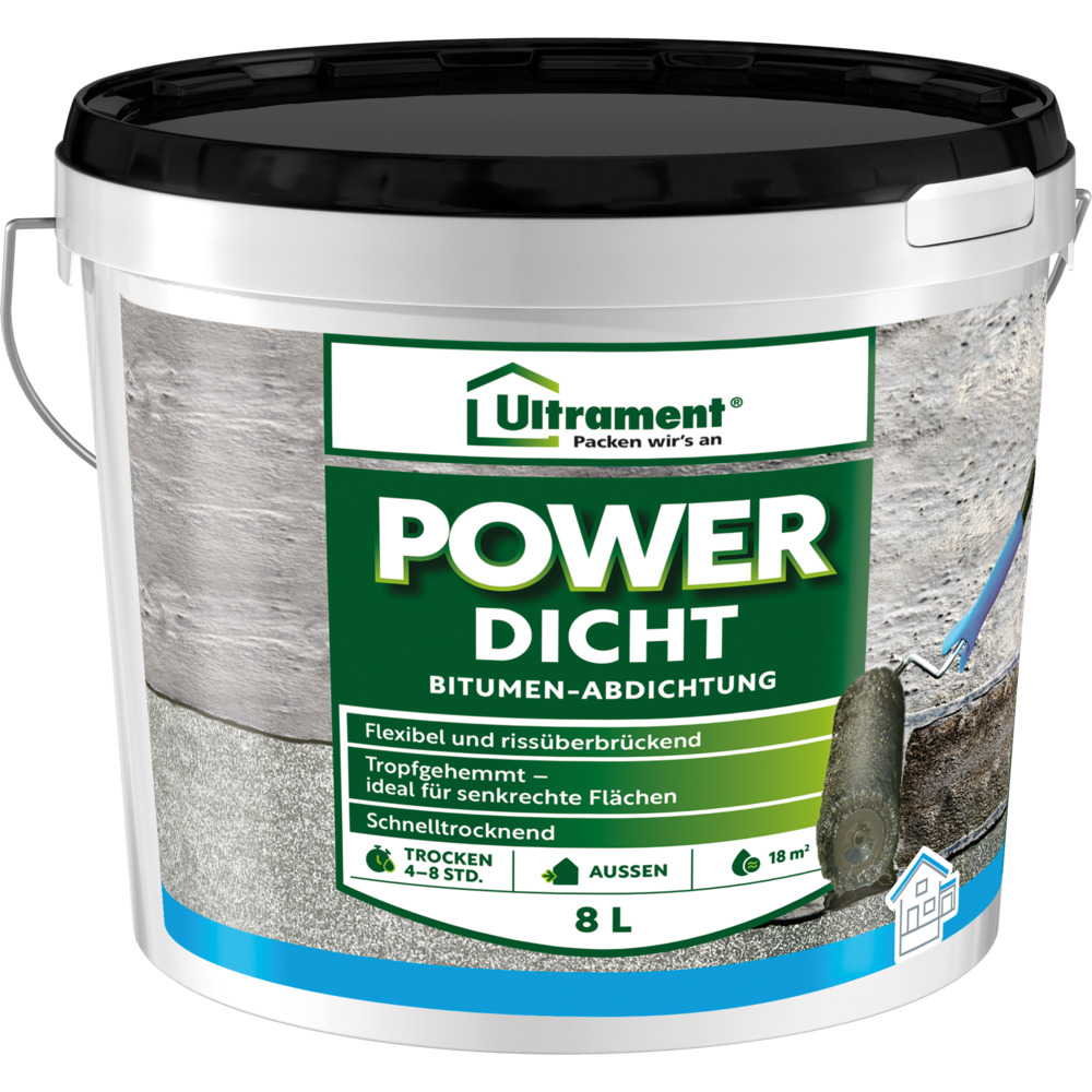 Power Dicht 8 Liter Bitumen Dichtanstrich