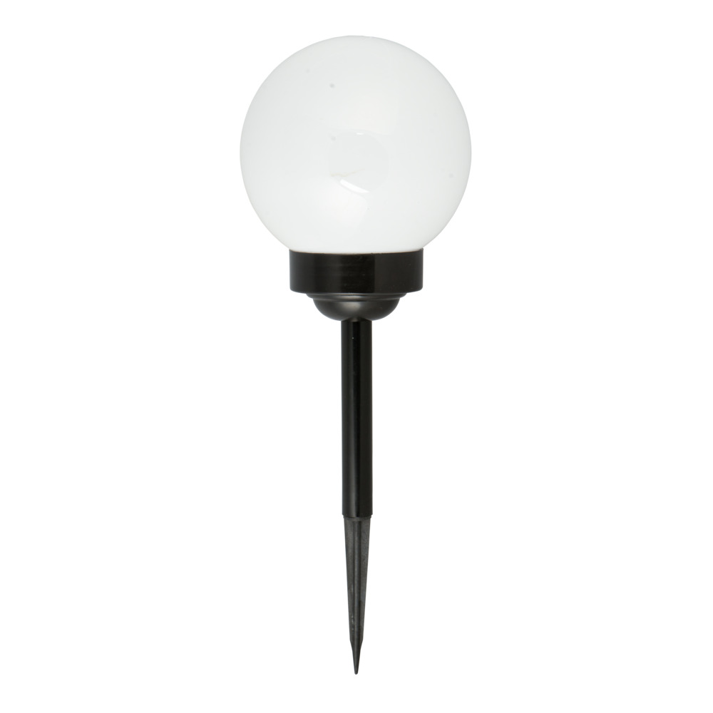 LED-Solar-Kugelleuchte &Oslash; 30 cm mit Bodenspie&szlig;