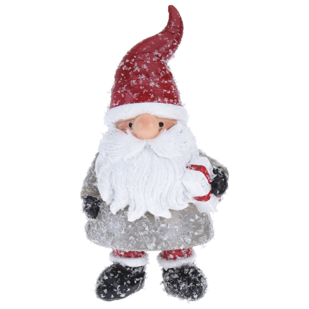 Dekofigur Weihnachtsmann 12 cm beflockt in verschiedenen Ausf&uuml;hrungen image number 4