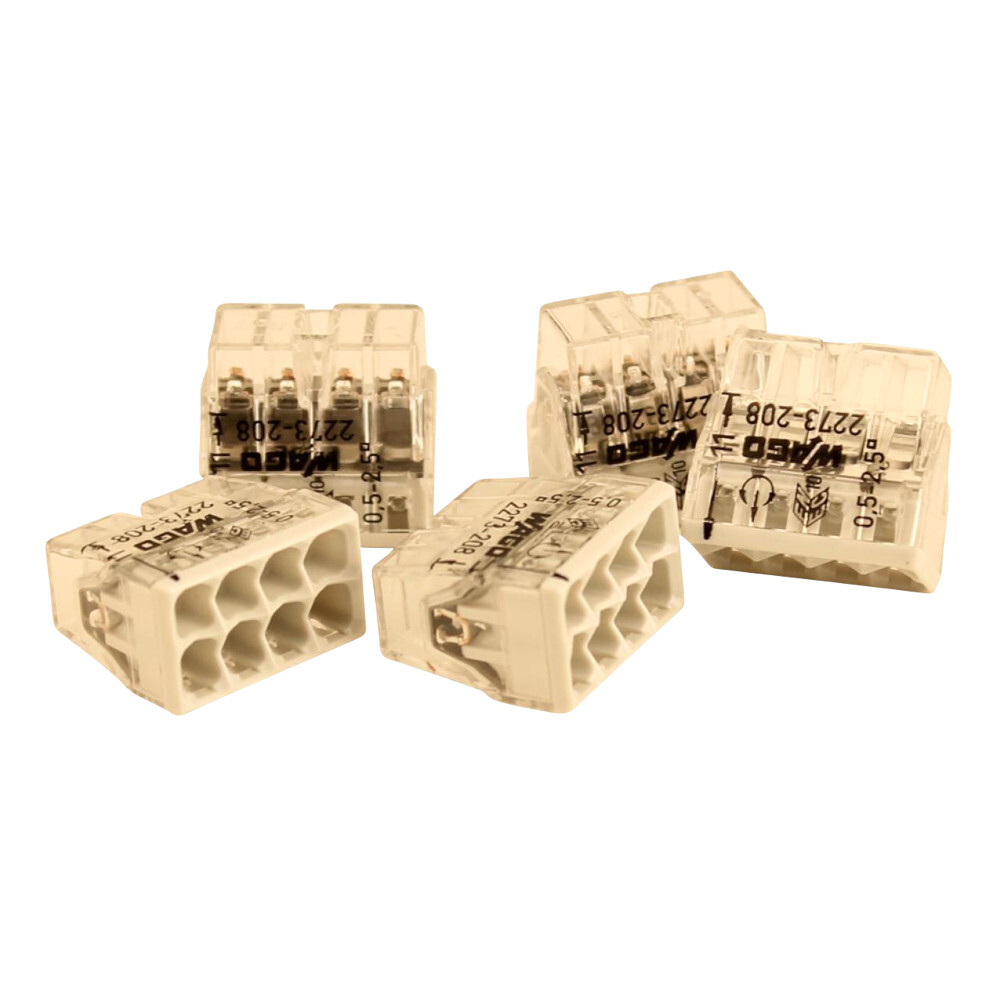 WAGO Dosenklemme Compact 8-polig 0,5 - 2,5mm&sup2; 15 St&uuml;ck