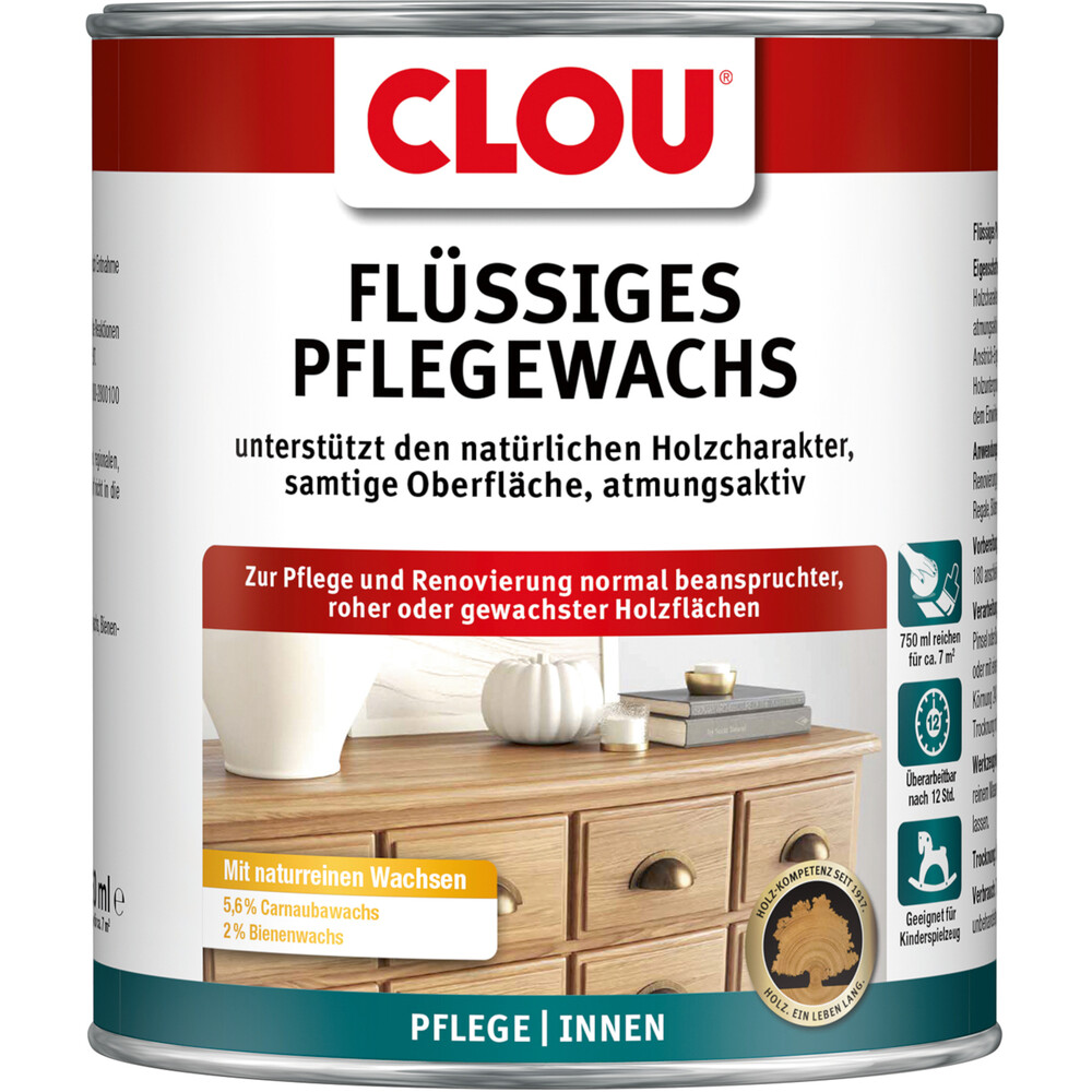 Clou&reg; Fl&uuml;ssiges Pflegewachs farblos 750 ml