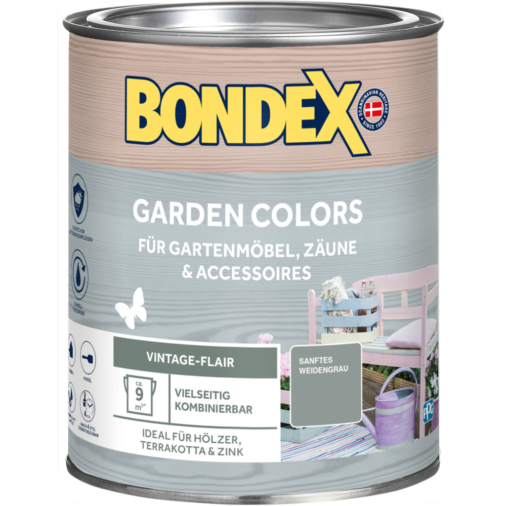 BONDEX Garden Colors Sanftes Weidengrau 750 ml