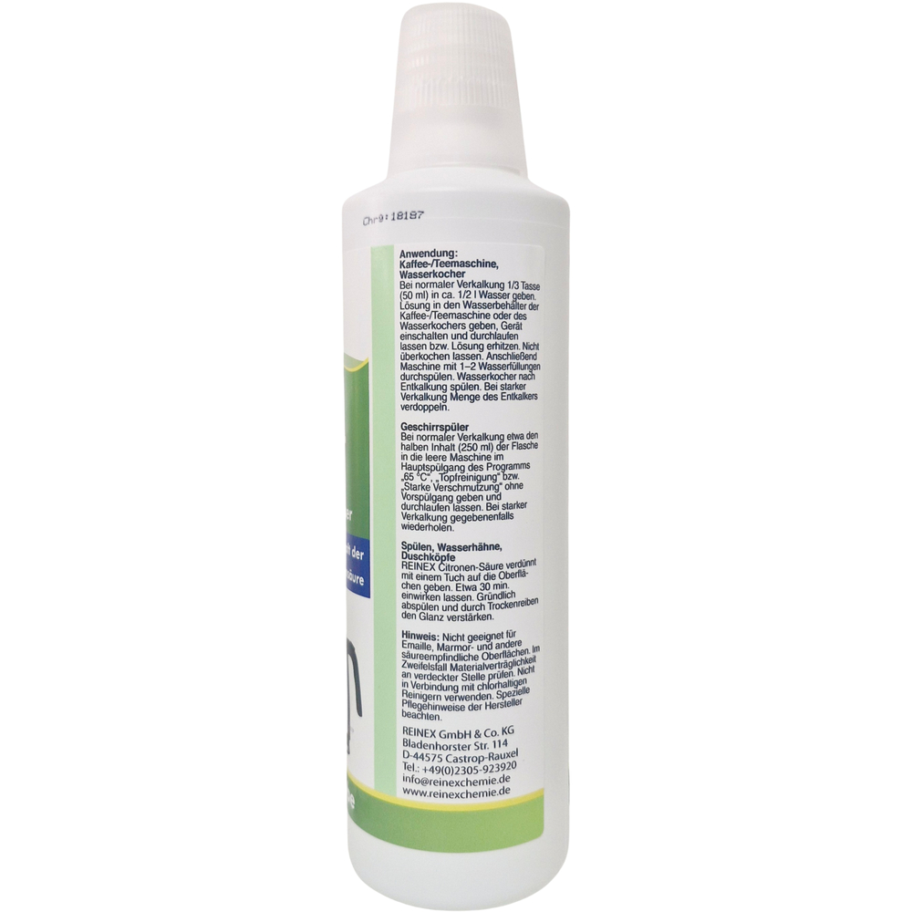 Reinex reine Zitronens&auml;ure 500 ml fl&uuml;ssig image number 2