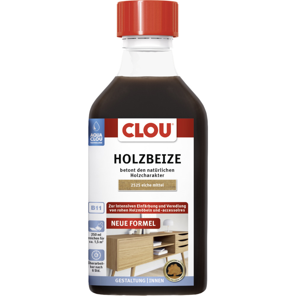 Aqua Clou&reg; Holzbeize Eiche mittel 250 ml