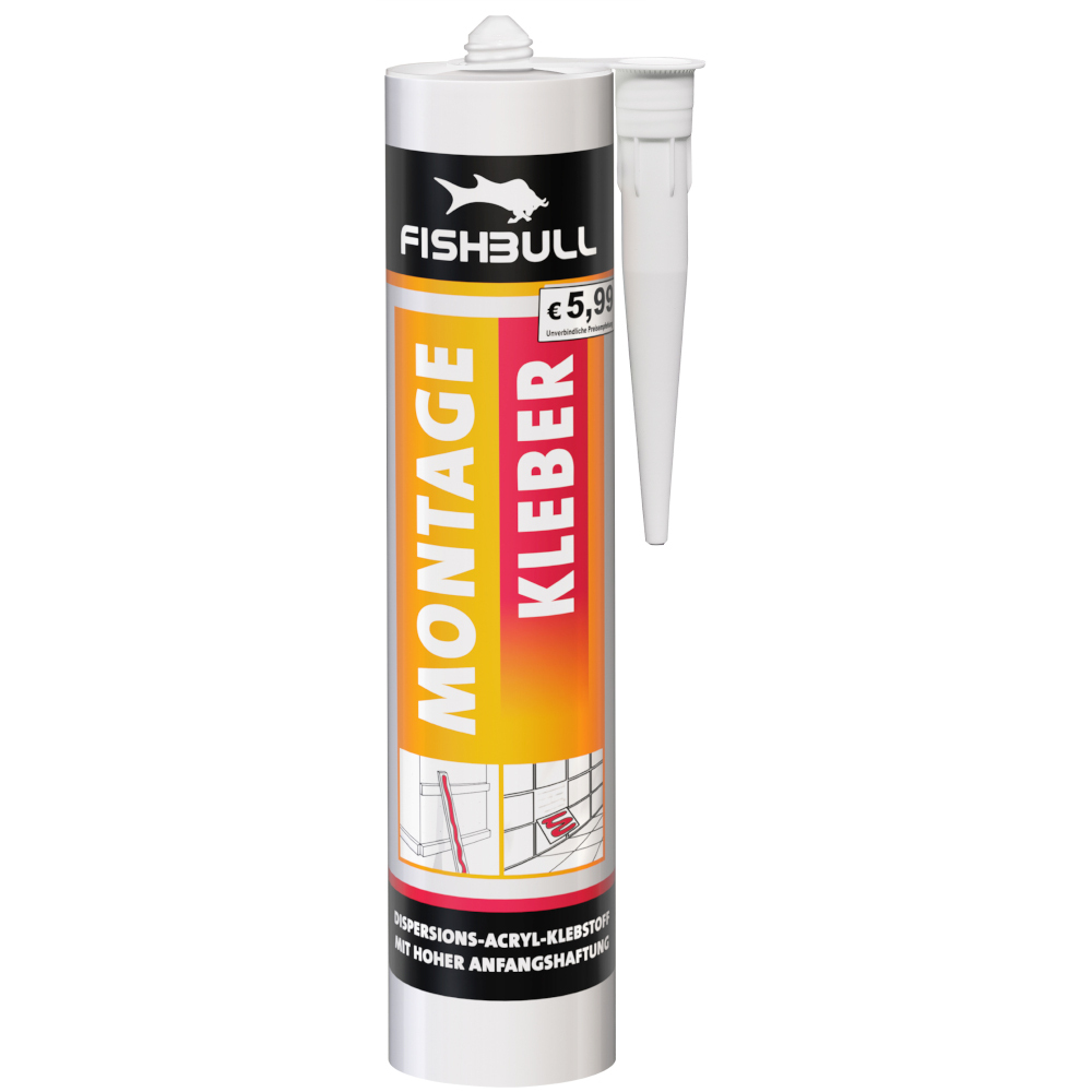 FISHBULL Acryl Montagekleber wei&szlig; 435 g
