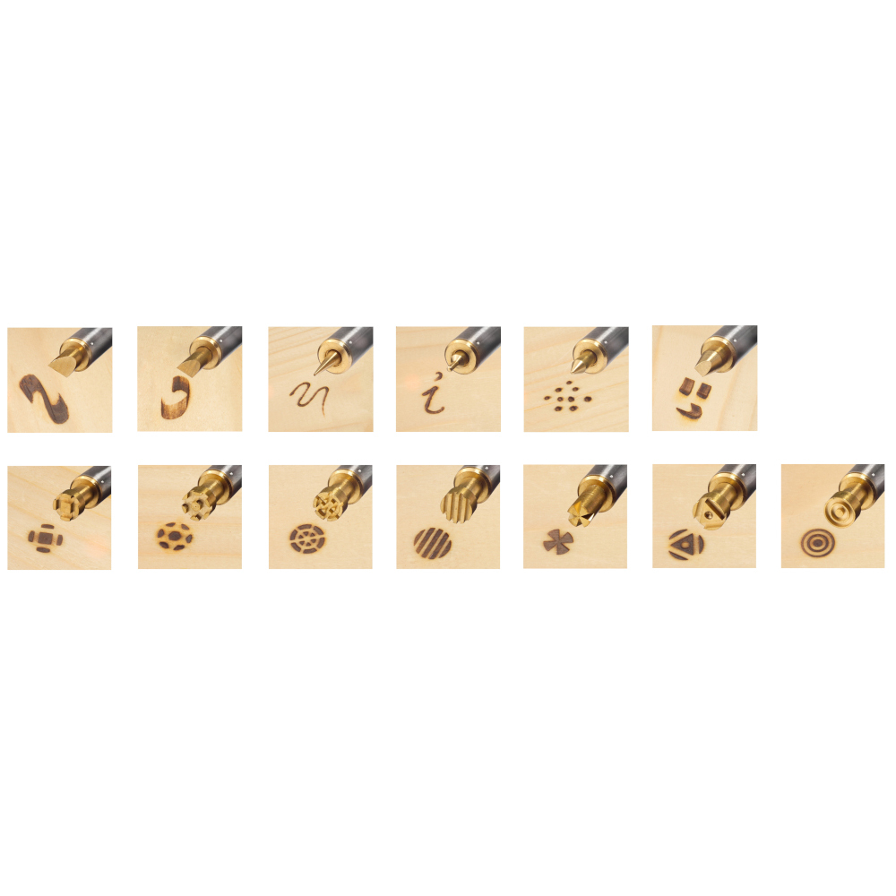 CFH Brandmalkolben Set BM245 230V 30W Bleistiftform mit Sicherheitsablegest&auml;nder image number 2