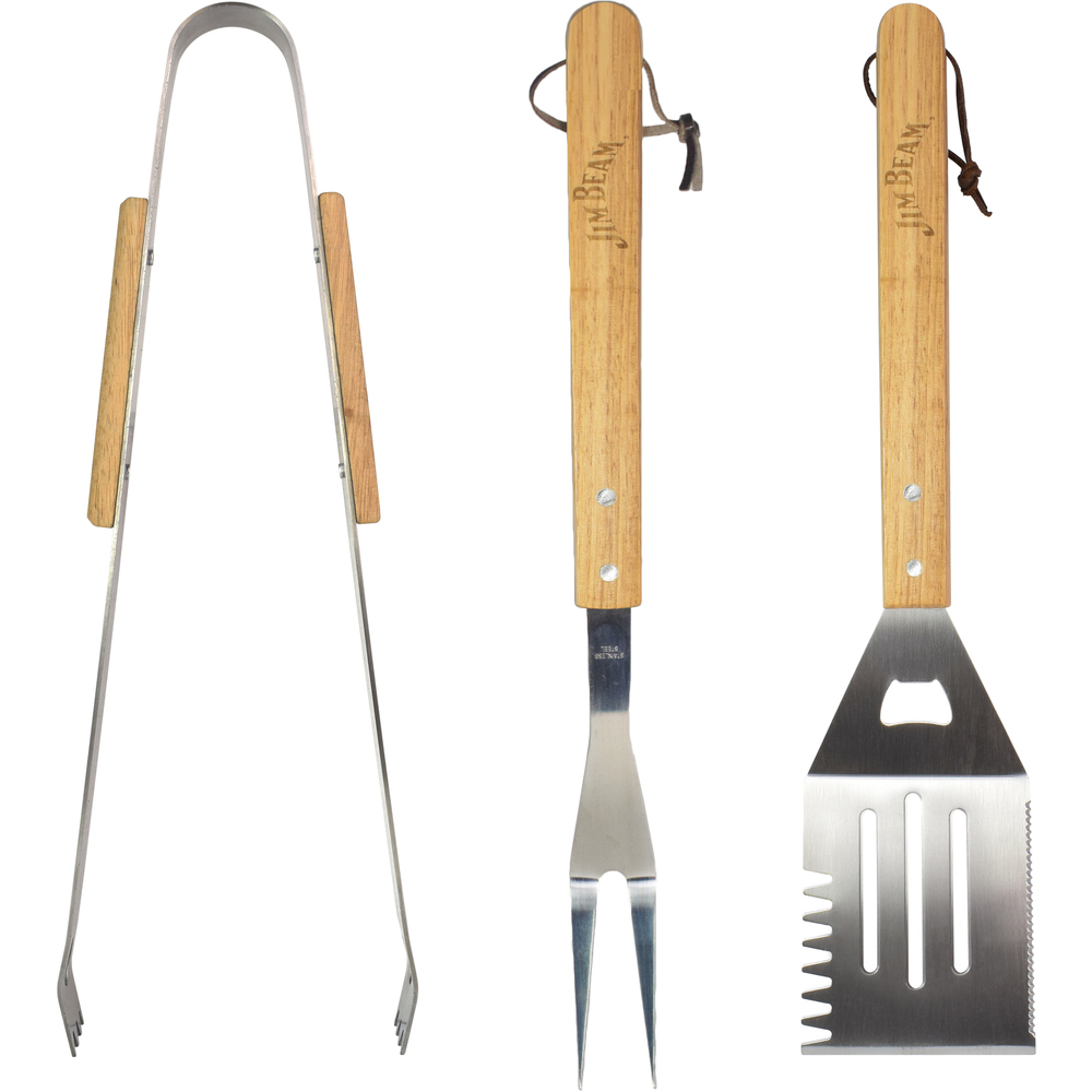 JIM BEAM Grillbesteck, 3-teilig