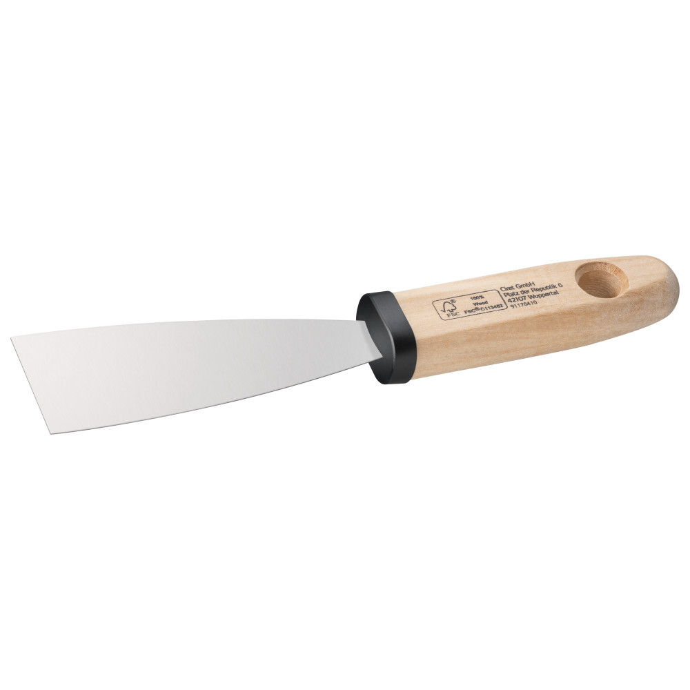 Malerspachtel 40 mm Holzgriff mit Stahlblatt hochflexibel