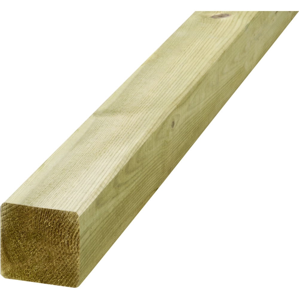 Rahmen Pfosten Fichte 90x90x2000 mm KDI gr&uuml;n