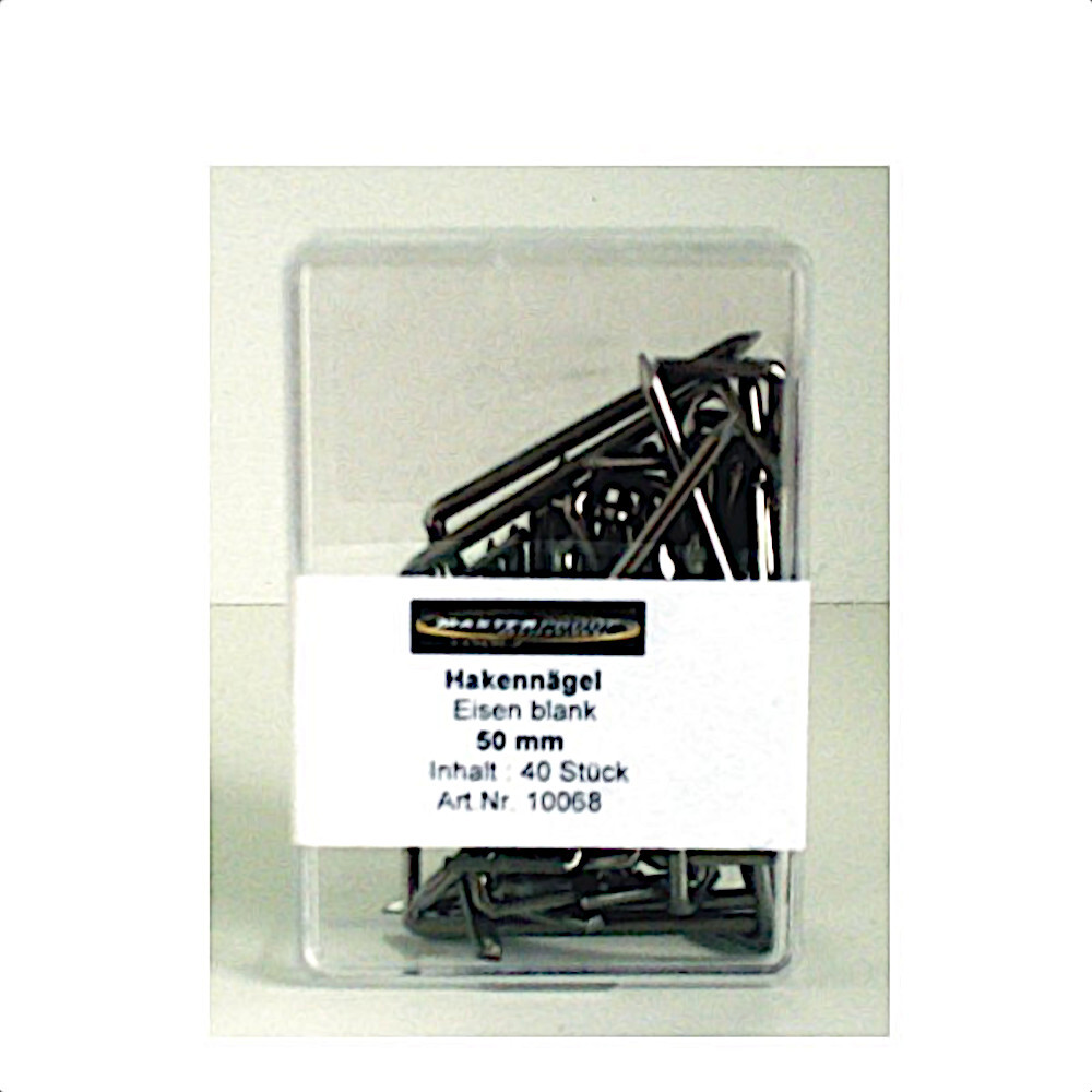 Hakenn&auml;gel Eisen blank 50 mm 40 St&uuml;ck