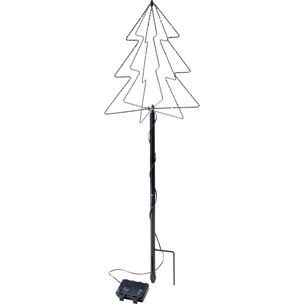 3D-Weihnachtsbaum mit LEDs und Erdspie&szlig;