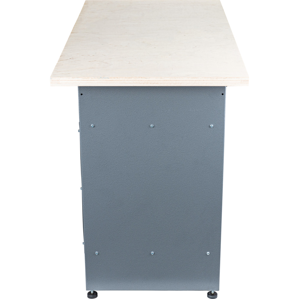 GERMANIA&reg; Werkbank mit Metallgestell und Holz-Arbeitsplatte image number 3