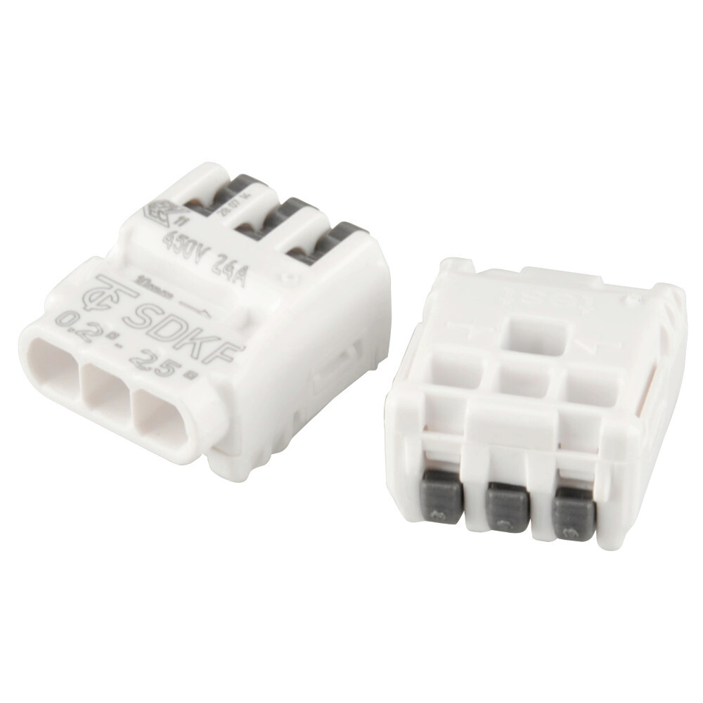 SDK-Abzweigverbinder 3-polig 0,2-0,25 mm&sup2; Set 6-teilig image number 1