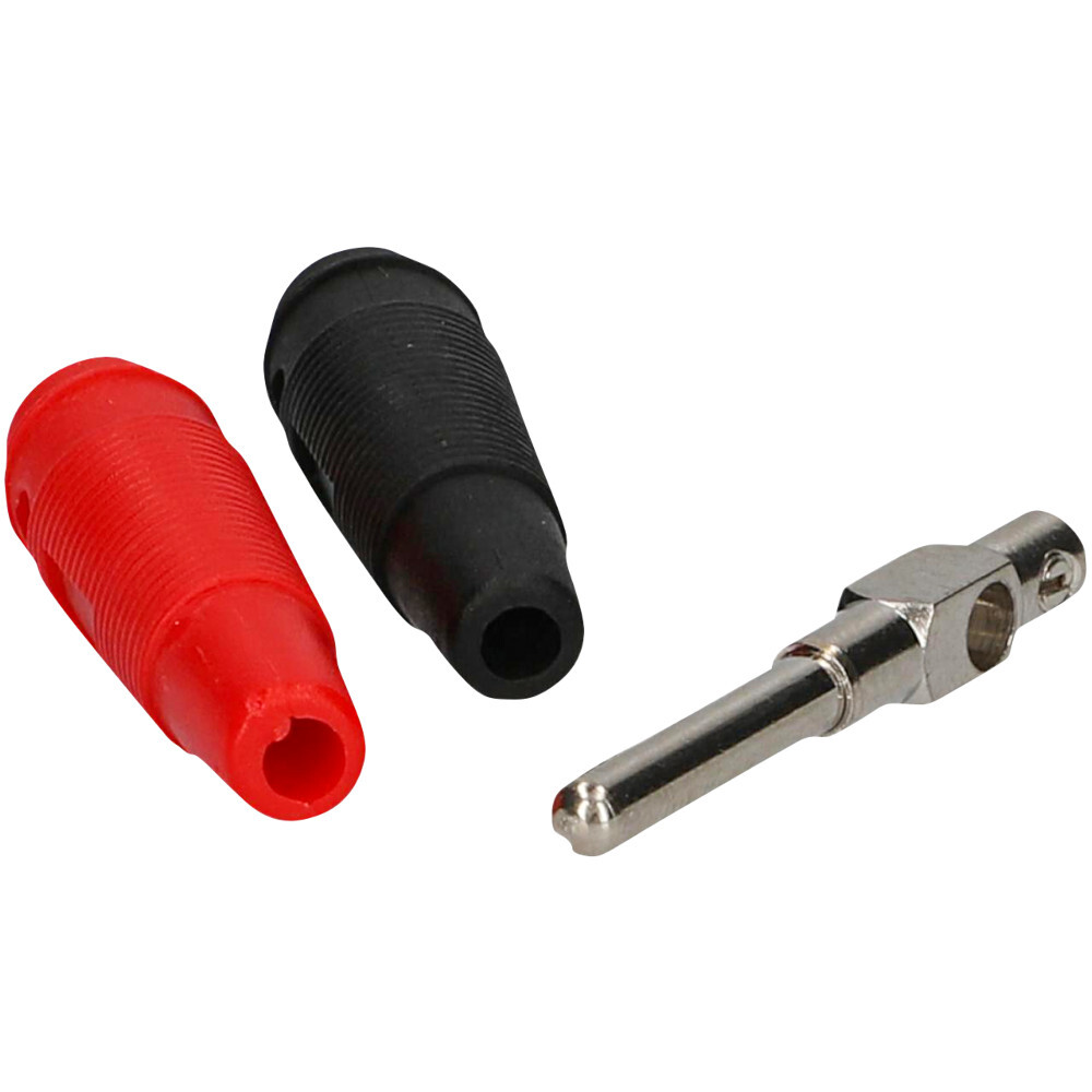 Bananenstecker mit Schraubanschluss 2 St&uuml;ck schwarz rot