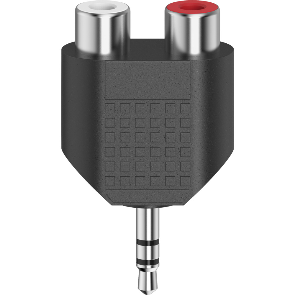 Stereo-Audio-Adapter 3,5 mm Klinkenstecker - 2x Cinch-Kupplung