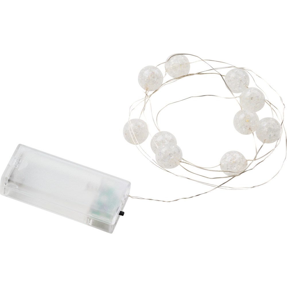 LED-Lichterkette 120 cm 10 Acrylkugeln Timerfunktion