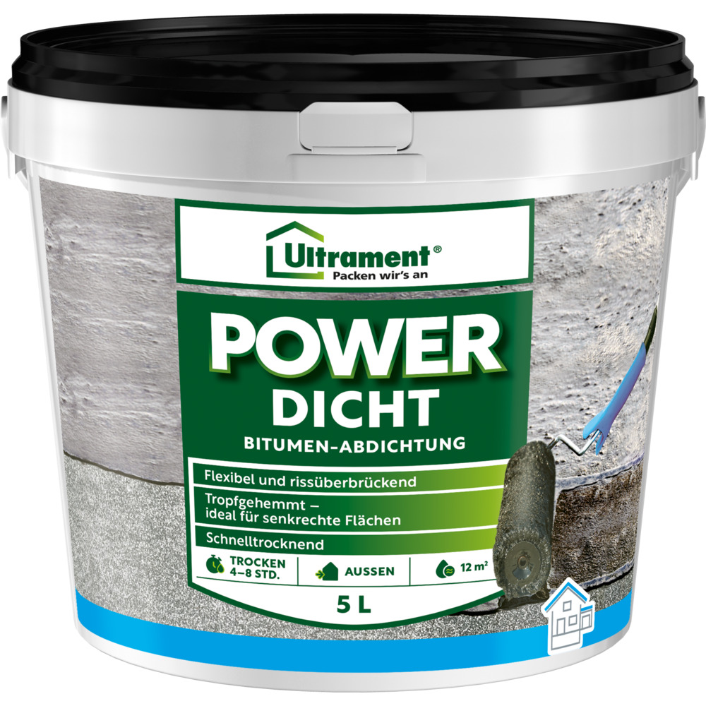 Power Dicht 5 Liter Bitumen Dichtanstrich