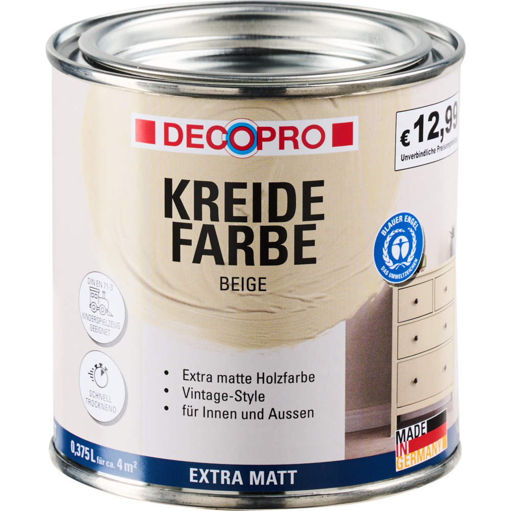 DECOPRO Kreidefarbe 375 ml beige, matt