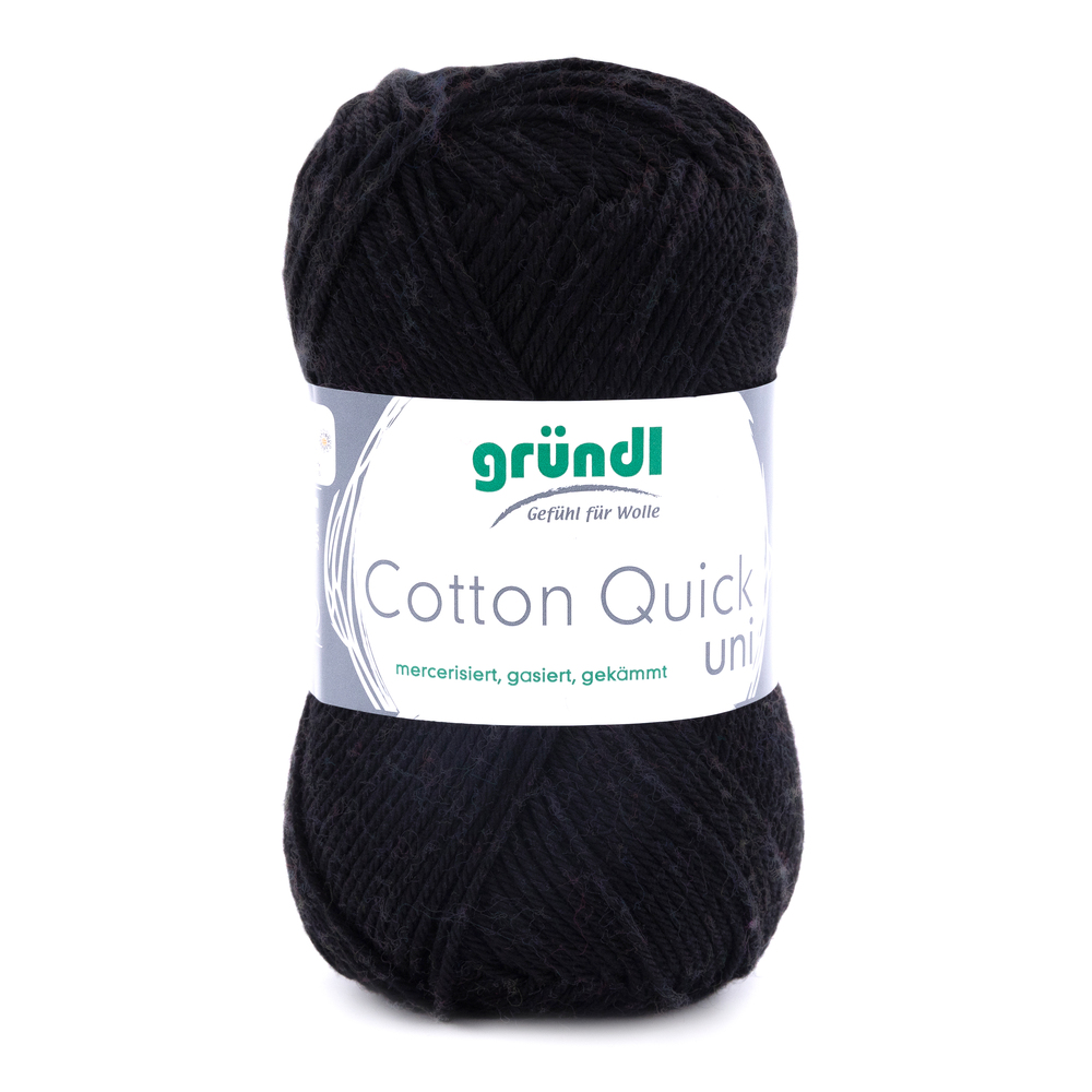 Garn Cotton Quick uni 50 g schwarz