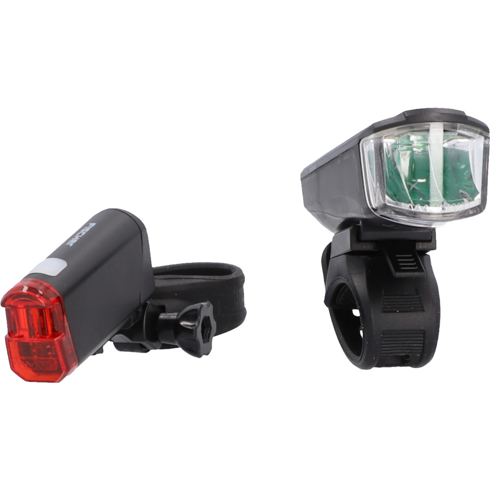 LED-Fahrrad-Beleuchtungsset batteriebetrieben 20 Lux