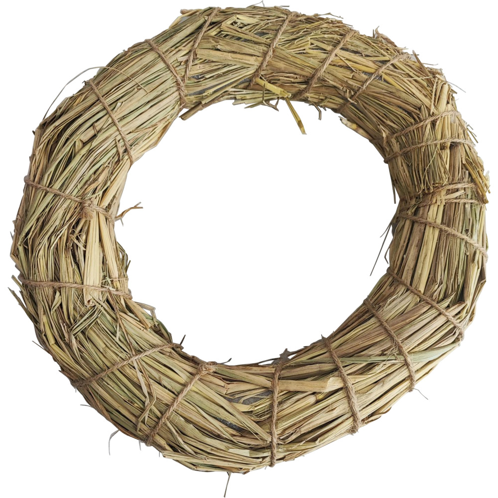 Adventskranz &Oslash; 25 cm aus Stroh