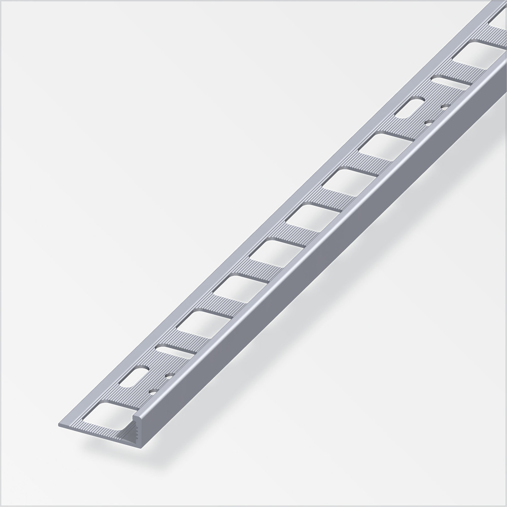 Fliesenprofil Aluminium 2500 x 10 x 21 mm blank
