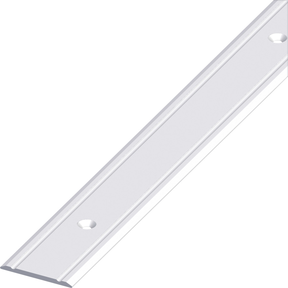 &Uuml;bergangsprofil Aluminium eloxiert 1000 x 30 x 2 mm silberfarben gelocht