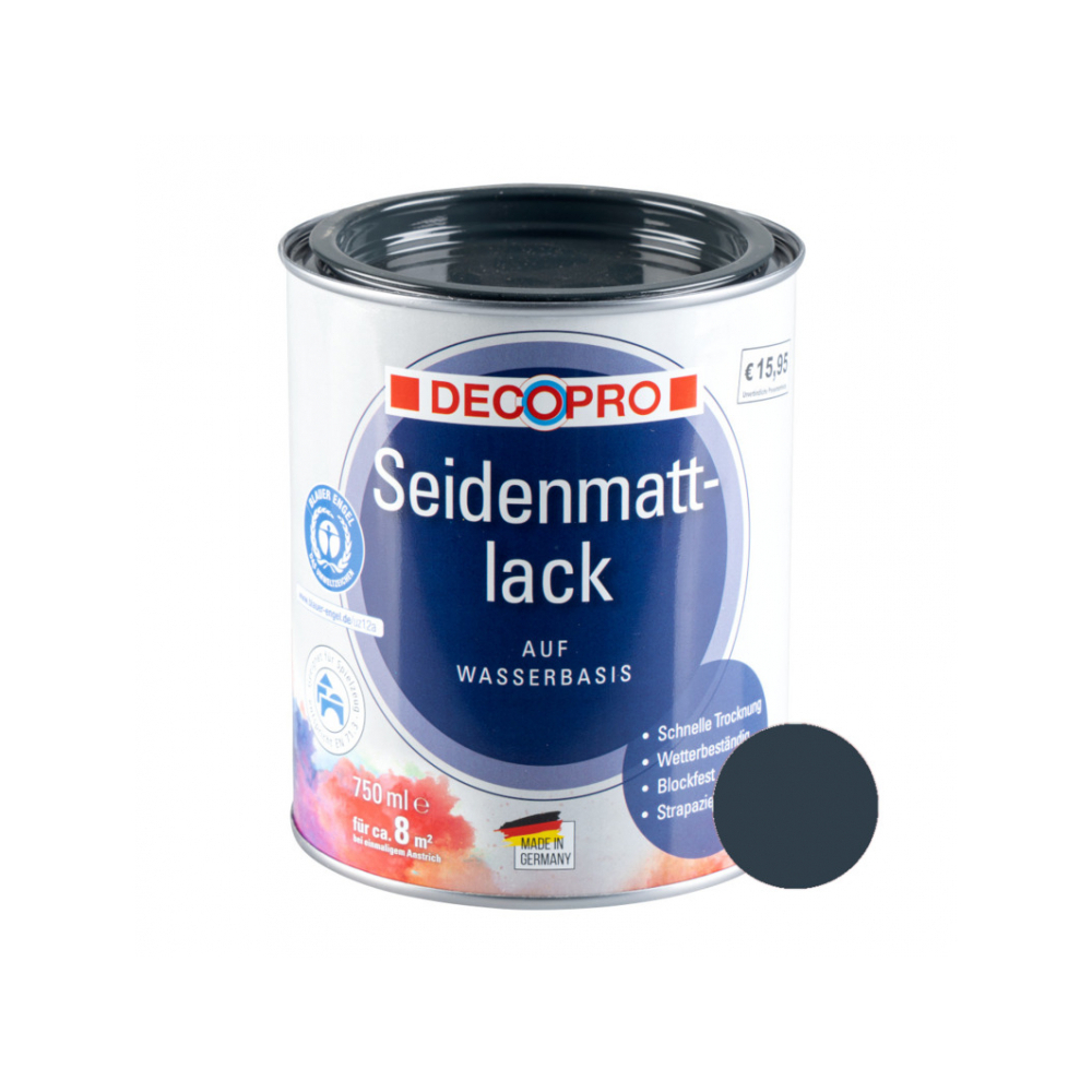 DECOPRO Acryl anthrazit Seidenmattlack 750 ml RAL 7016