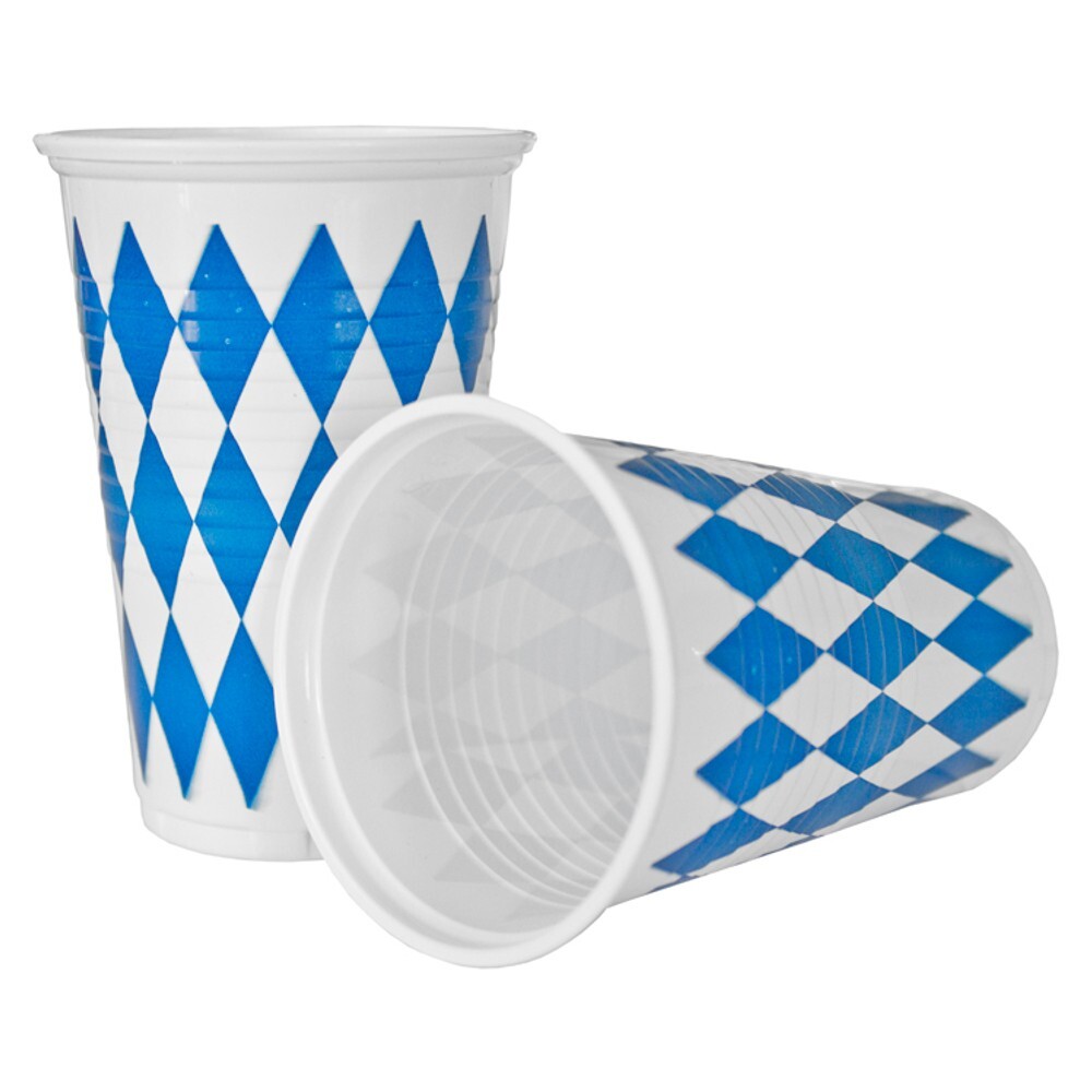 Trinkbecher 10 St&uuml;ck in Bayrisch Blau